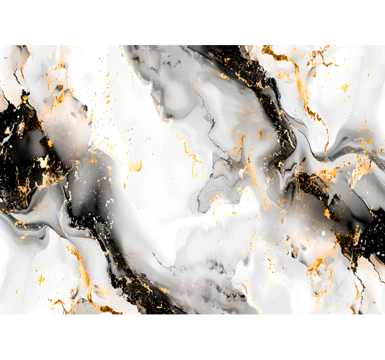 Juodos ir baltos spalvos raštas abstraktus sienų freska - „Tenstickers“