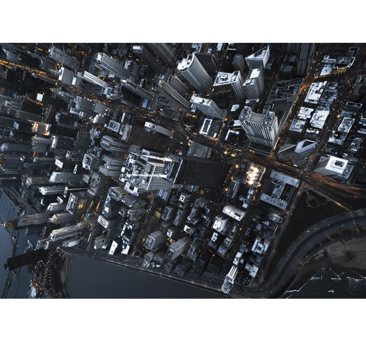 Miesto sienų freska miesto peizažas - „Tenstickers“