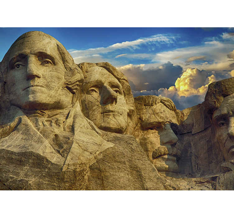 Miesto sienų freska mount rushmore paminklai - „Tenstickers“