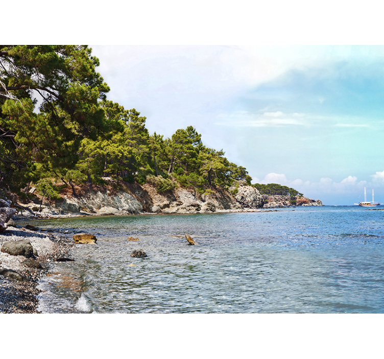 Antalya paplūdimio jūros sienos freska - „Tenstickers“