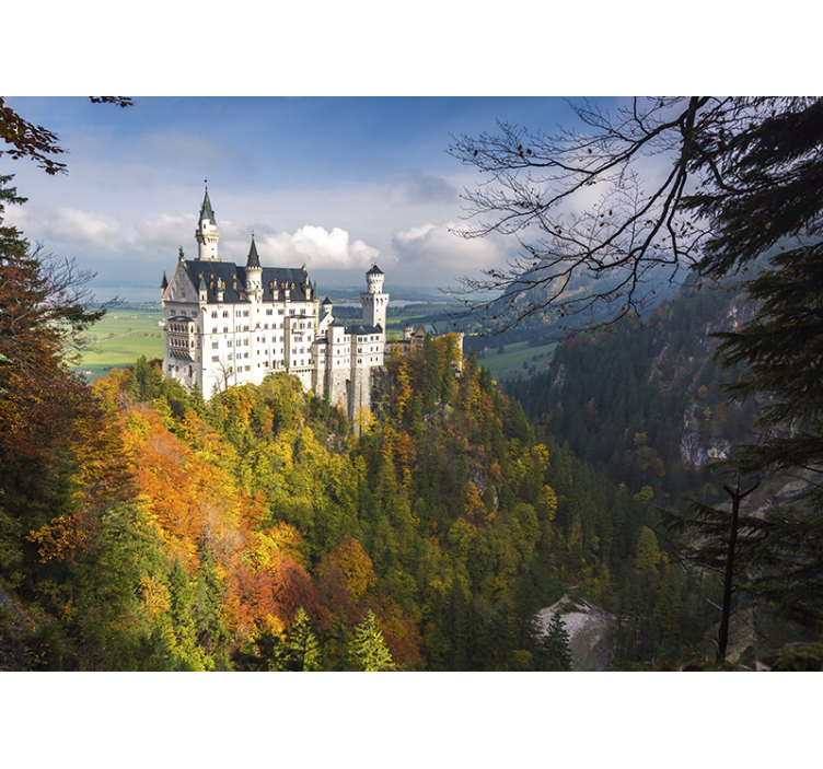 Neuschwanstein pilies sienos freska - „Tenstickers“