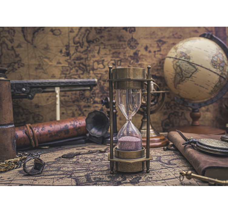 Derliaus pasaulio žemėlapio nuotraukos freska - „Tenstickers“