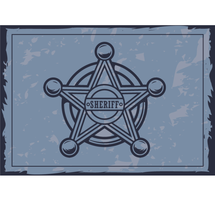 Žmonių sienos freskomis Šerifo ženklo žaidimų rinkinys - „Tenstickers“