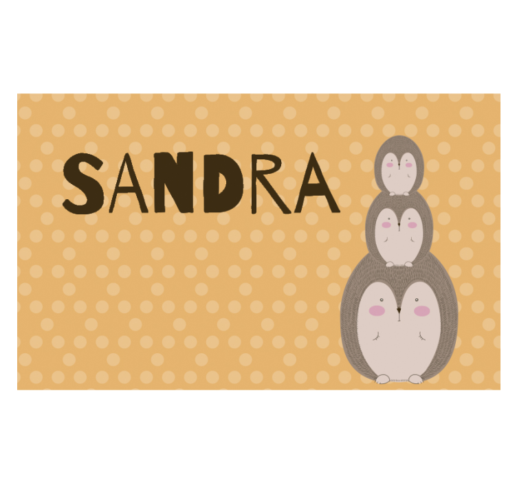 Mieli sukrauti ežiukai vaikų miegamojo sienų freska - „Tenstickers“