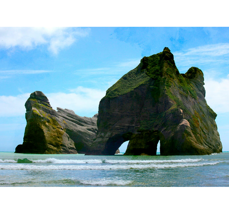 Wharariki paplūdimio jūros sienos paveikslas - „Tenstickers“