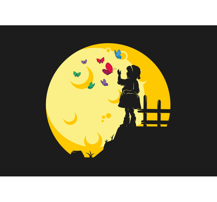 Drugeliai, skraidantys vaikams sienų freskomis - „Tenstickers“