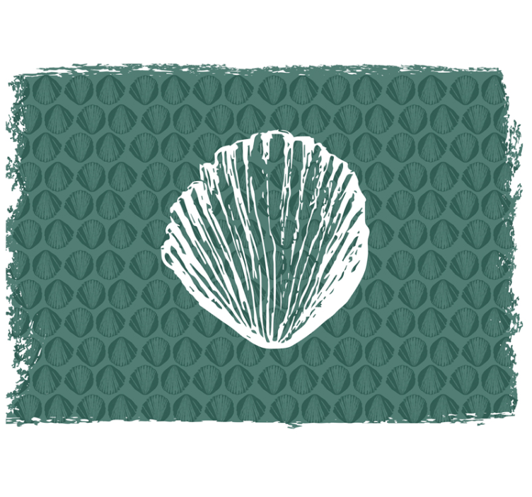 Retro jūros kriauklės modelio gyvūnų sieninė tapyba - „Tenstickers“