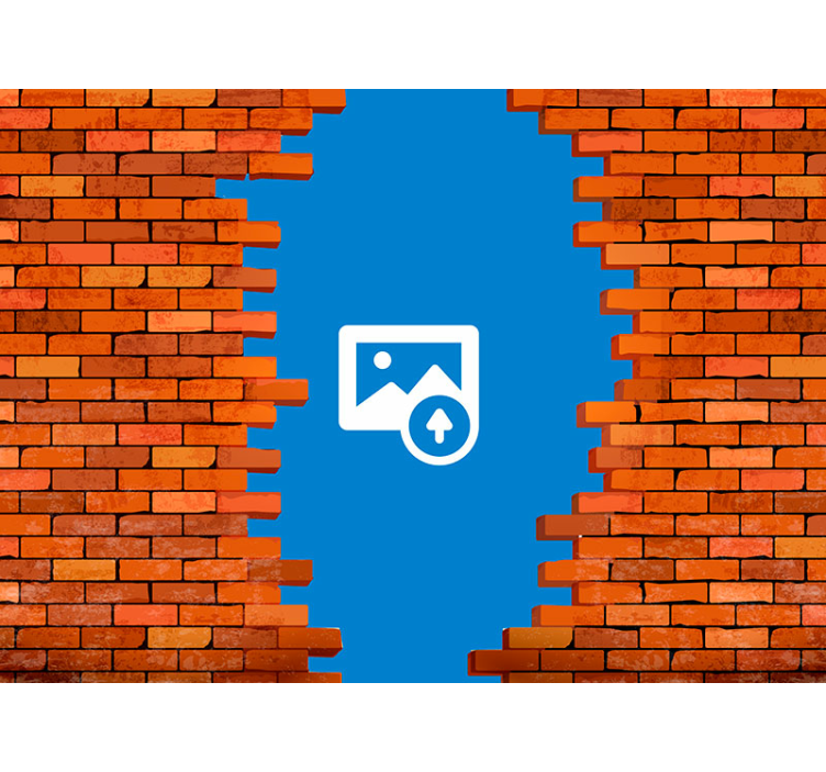 Skylė sienoje su nuotrauka pagal sieną - „Tenstickers“