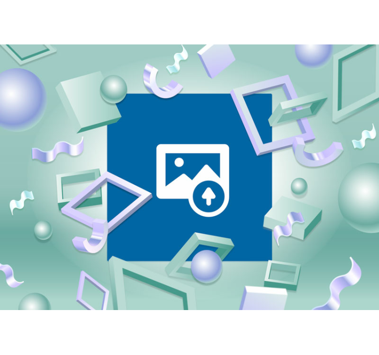 Ranka laikantis žiedą gėlių sienos freska - „Tenstickers“