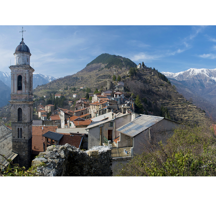 Miestas kalnuose sieninis paveikslas - „Tenstickers“