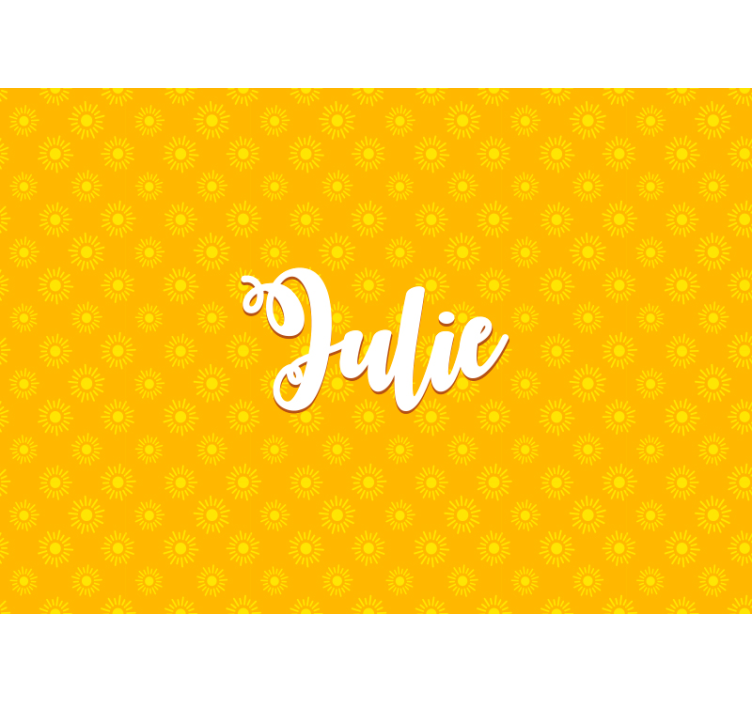 Individualizuotas geltonos saulės spindesys - „Tenstickers“