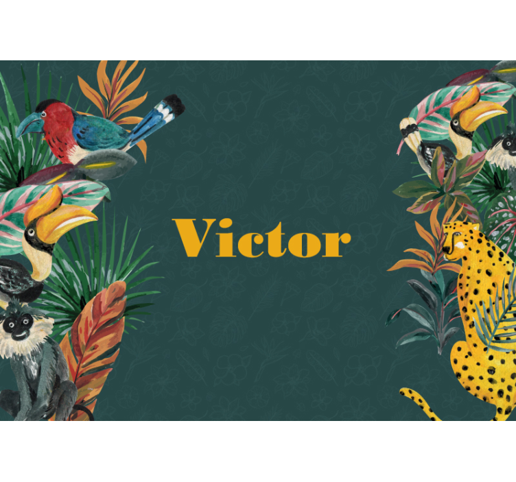 Gyvūnų sienų freska egzotiškos faunos ekspedicija - „Tenstickers“