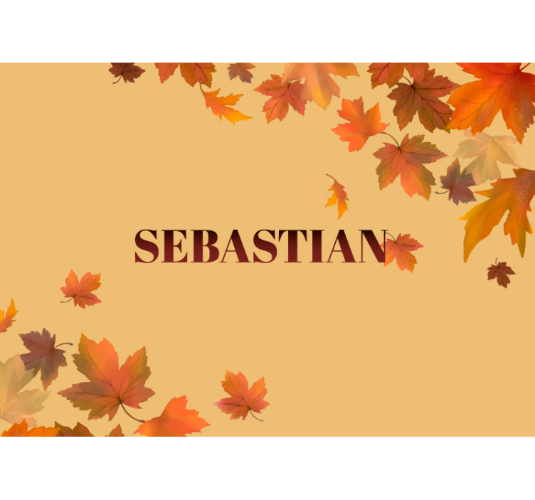 Individualizuotas rudens lapų sieninis paveikslas - „Tenstickers“