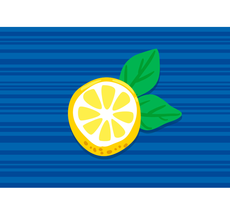 Ranka piešti citrinos virtuvės sienų paveikslą - „Tenstickers“