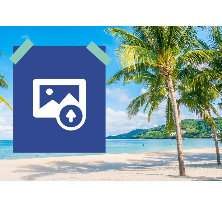 Paplūdimio tematikos iškarpų albumas pagal sieną - „Tenstickers“