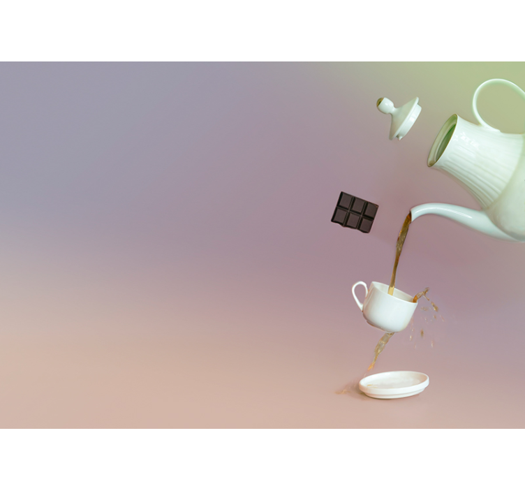 Sienų freska valgomajam plūduriuojantys arbatos momentai - „Tenstickers“