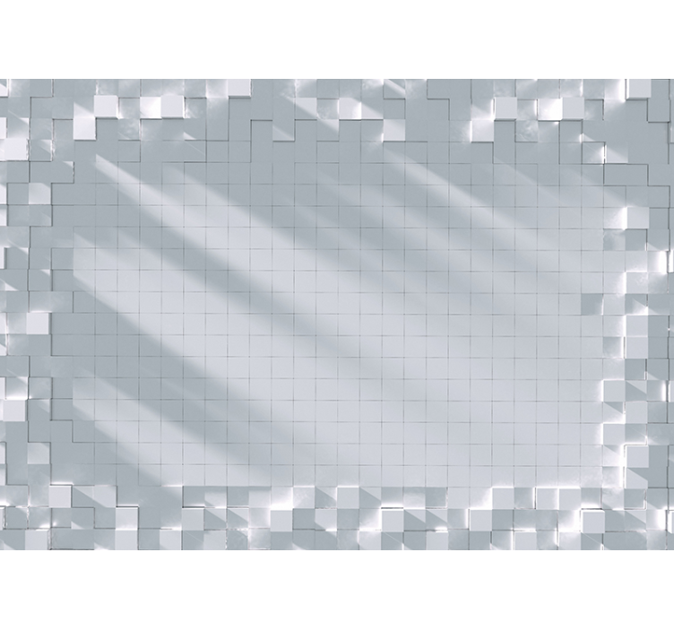 Tekstūros sienų freska geometrinių plytelių raštu - „Tenstickers“