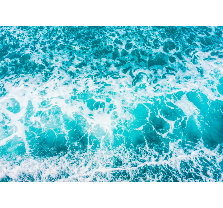 Jūros gyvenimas sieninis freska pora apkabindama bangas - „Tenstickers“