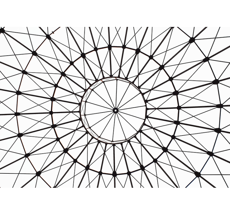 Geometrinio išdėstymo koncepcija tekstūros sienų freska - „Tenstickers“