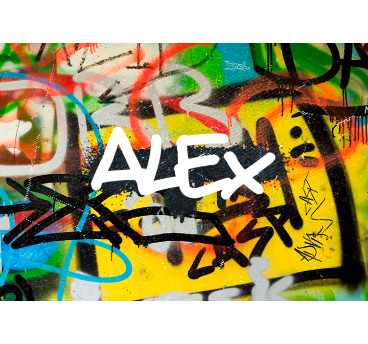 Spalvingas miesto menas mmiesto meno sienų freska - „Tenstickers“