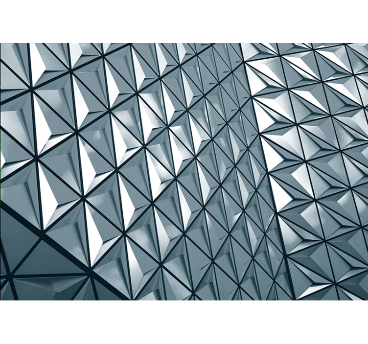 Geometrinis raštuotas paviršius abstraktus sienų freska - „Tenstickers“
