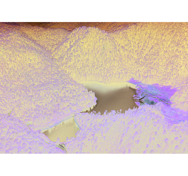 Peizažo sienos freska kalnų ežero ramybė - „Tenstickers“