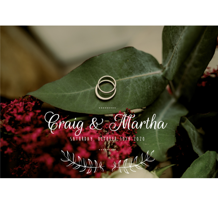 Amžini vestuviniai žiedai meilės sienos freska - „Tenstickers“