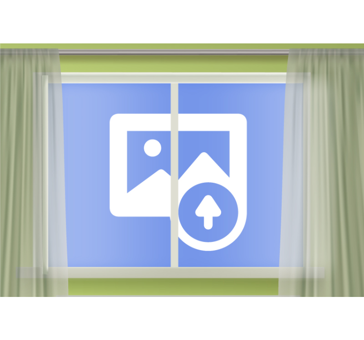 Langas jums svetainės sieninis paveikslas - „Tenstickers“