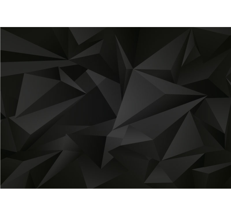 Tamsiai poli geometrinis 3d sieninis paveikslas - „Tenstickers“