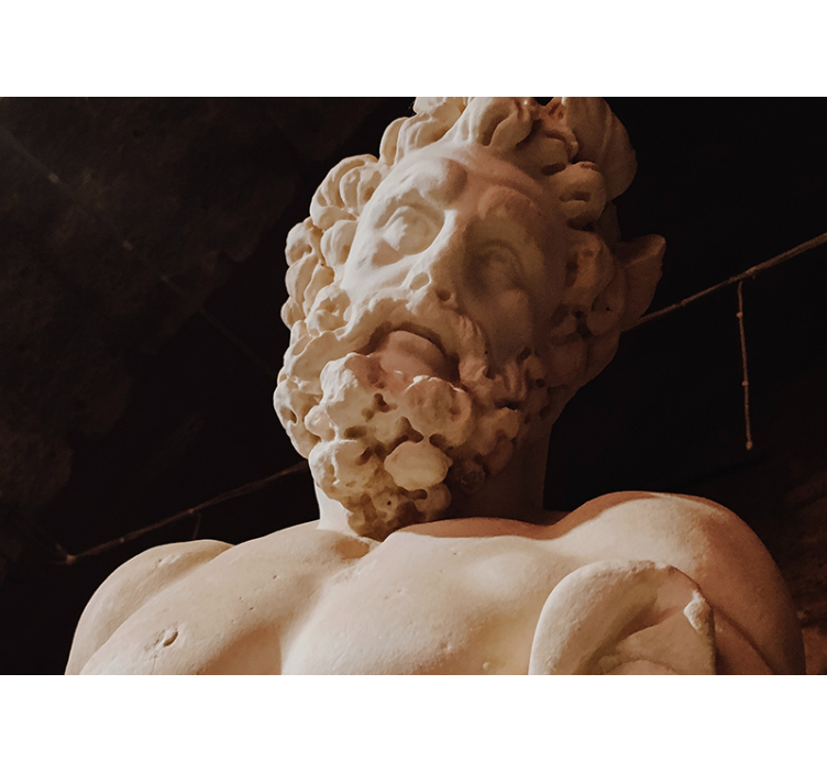 Dzeusas juodo fono svetainės sienos freskoje - „Tenstickers“