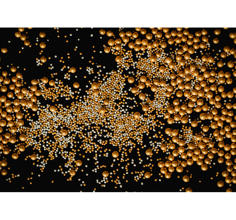 Abstraktus sienų freska auksinė sfera raštas - „Tenstickers“