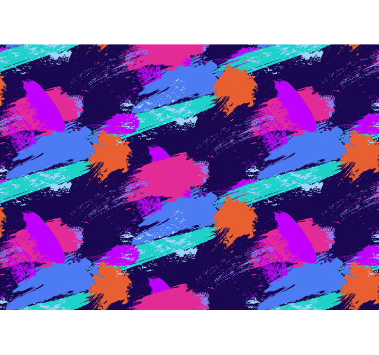 Abstraktus sienų freska spalvingi teptuko potėpiai - „Tenstickers“