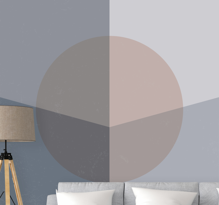 Abstraktus sienų freska geometrinis apvalus raštas - „Tenstickers“