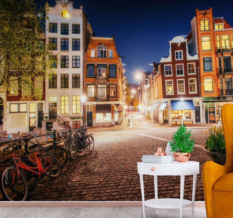 Amsterdamo sienų freska Žavinga amsterdamo gatvė - „Tenstickers“