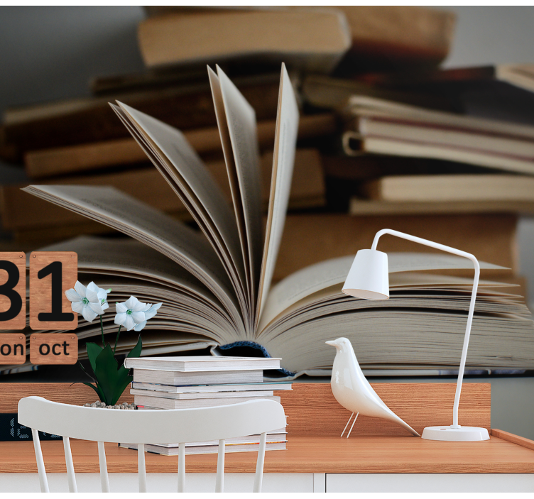 Atviros knygos senovinis sieninis paveikslas - „Tenstickers“