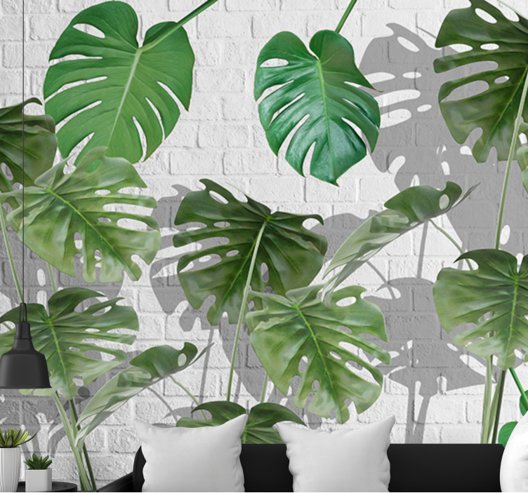 Palieka baltų plytų siena svetainės sieninė tapyba - „Tenstickers“