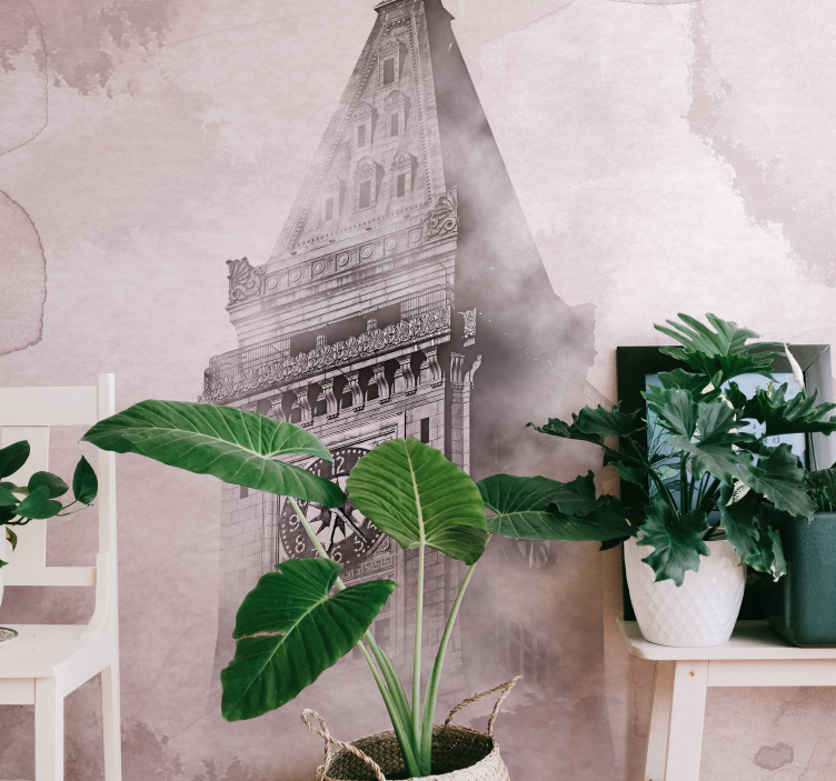 Big ben akvarelės tono londono sieninė tapyba - „Tenstickers“