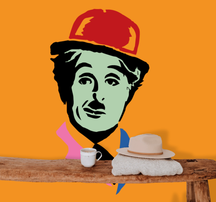Charlie chaplin pop art urban art tapetai - „Tenstickers“