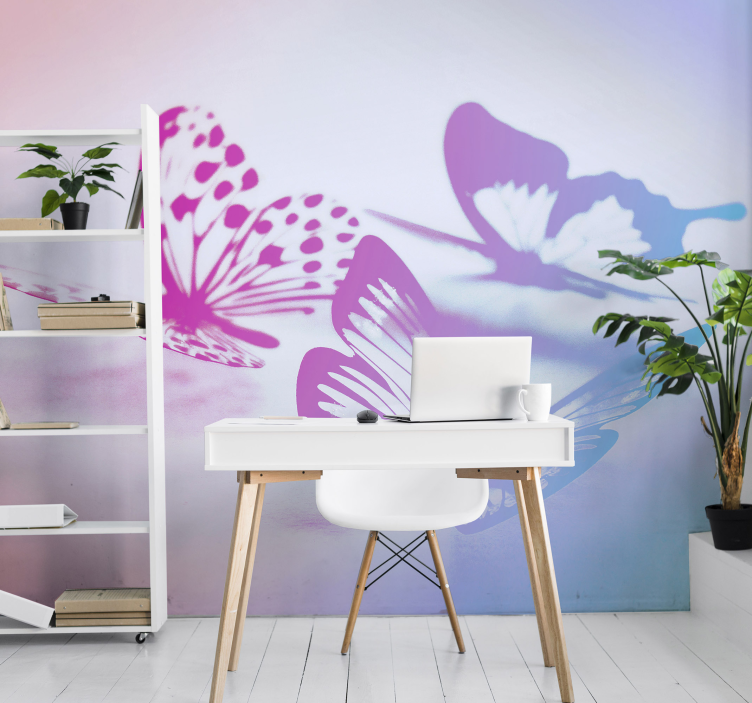 Dvispalvių drugelių gyvūnų sieninė tapyba - „Tenstickers“