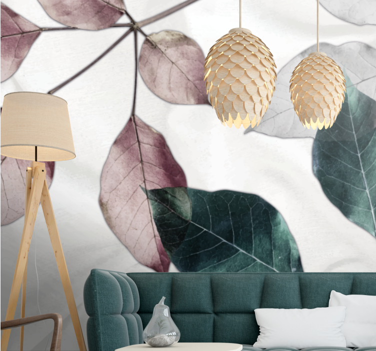 Džiunglių atogrąžų lapų gamtos tapetai - „Tenstickers“