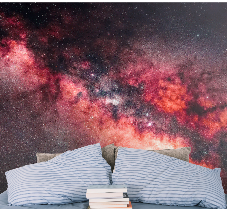 Erdvės sienų freska galaktikos nebulos scena - „Tenstickers“