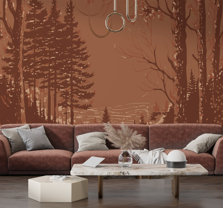 Gamtos abstraktus dizainas Fototapetai terakotos - „Tenstickers“