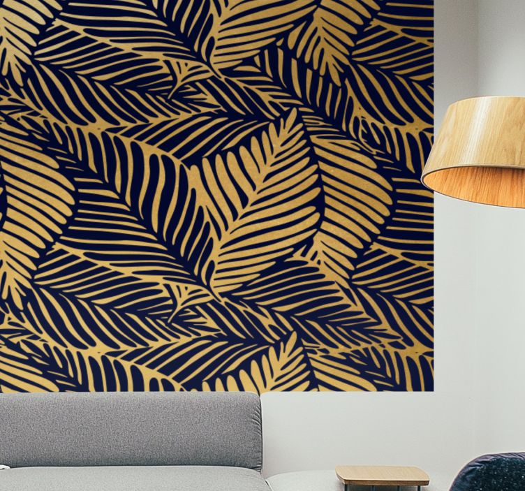 Gamtos sienų tapyba išsamių lapų raštai - „Tenstickers“