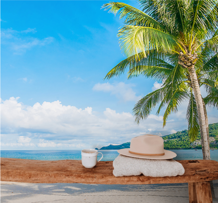 Gamtos sienų tapyba tropikų pakrantės prieglobstyje - „Tenstickers“