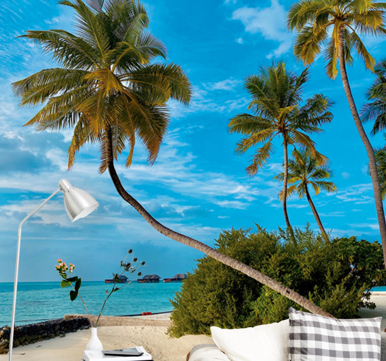 Gamtos sienų tapyba tropinių palmių peizažas - „Tenstickers“
