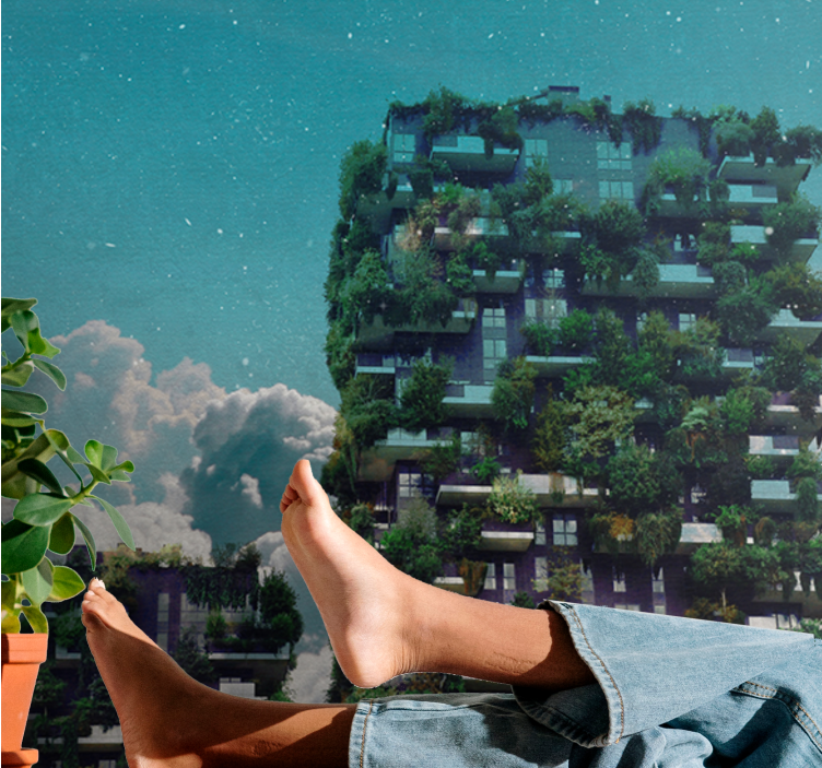 Gamtos sienų tapyba žalias vertikalus sodas - „Tenstickers“