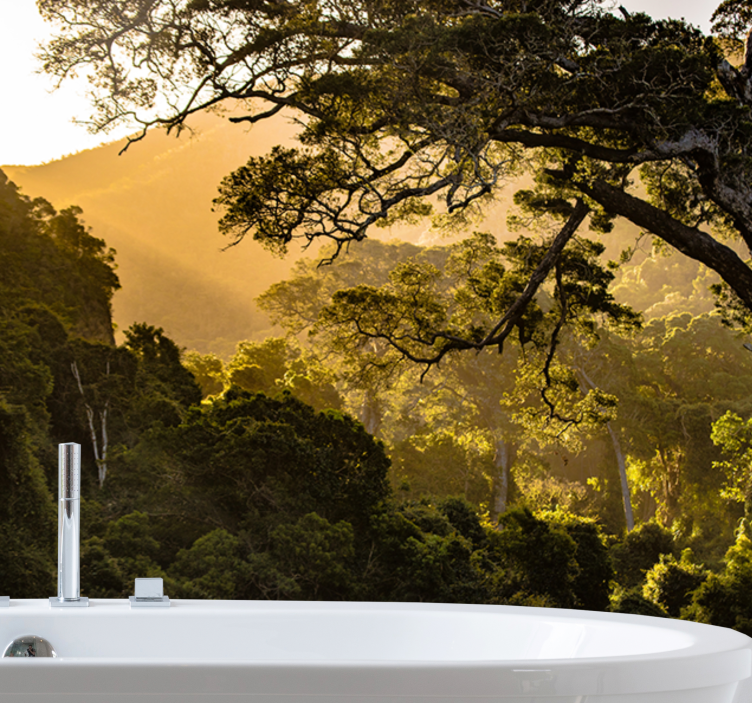 Gamtos sienų tapyba Žaliuojančių miškų peizažas - „Tenstickers“