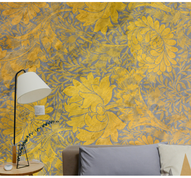 Gėlių sienos freska gėlių motyvų kompozicija - „Tenstickers“