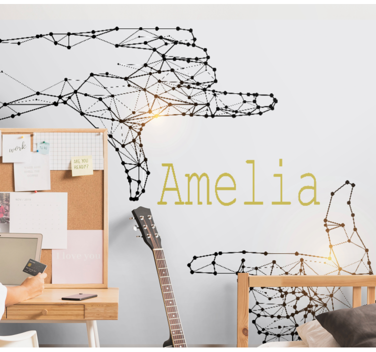 Geometrinio modelio paauglių sienų fototapetai - „Tenstickers“