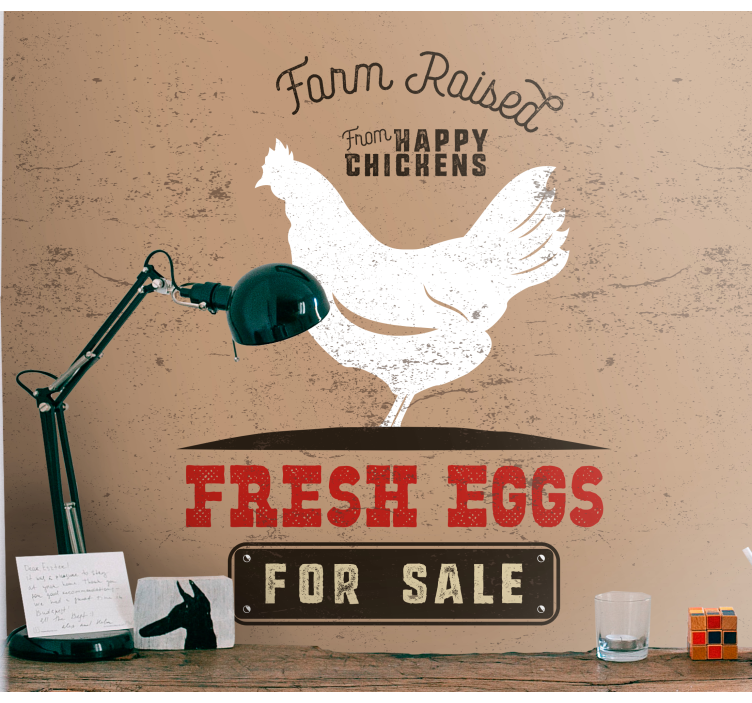 Gyvūnų sienų freska Švieži vištų paukščiai - „Tenstickers“